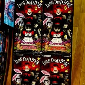 Brand New Living Dead Dolls Alice In Wonderland Collection Set